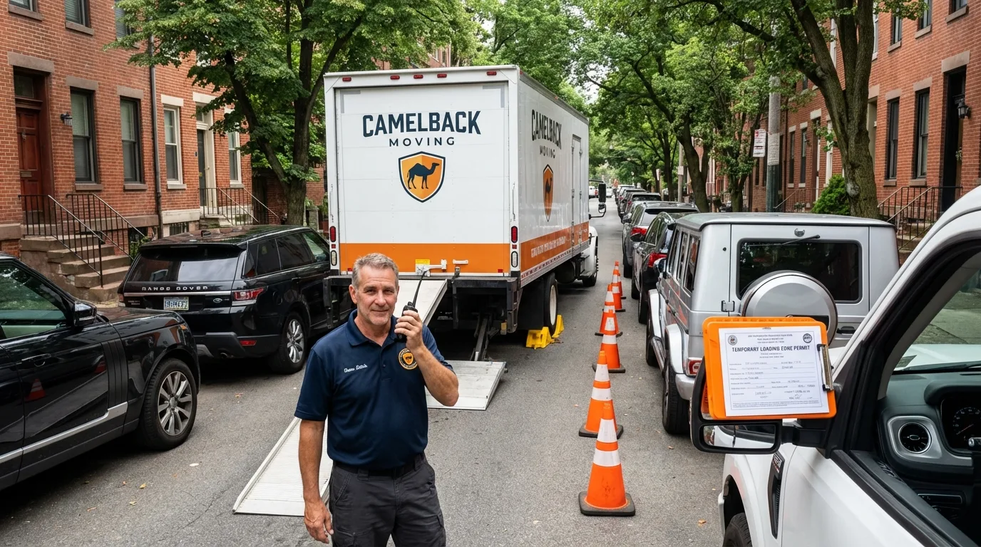 City street loading permit setup in Old Bridge, NJ